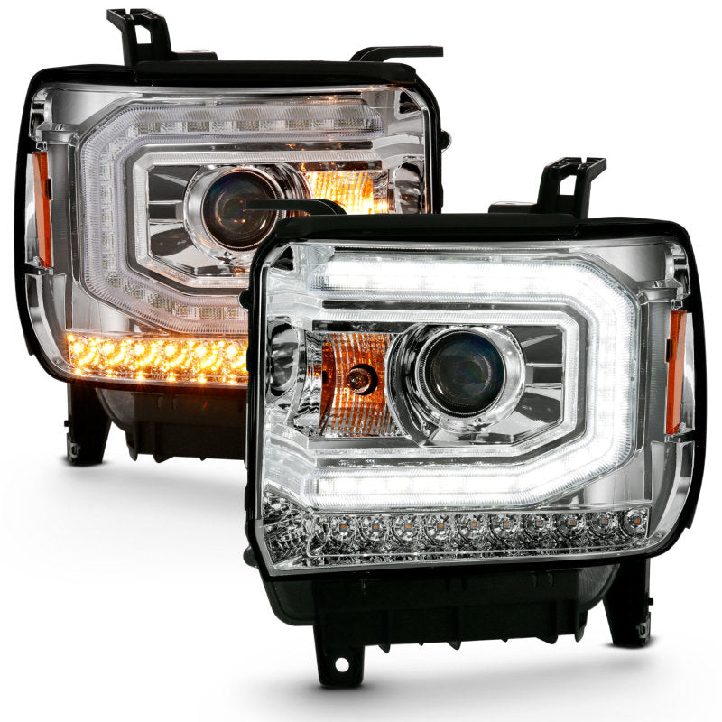 ANZO - Projector Headlights Plank Style Chrome w/ Sequential - 111486 - MST Motorsports