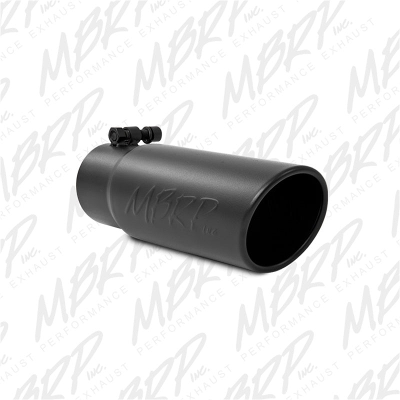 MBRP - Tip; 3in. O.D. Angled Rolled End; 3in. I.D. inlet; 10in. length; Black Coated. - T5115BLK - MST Motorsports