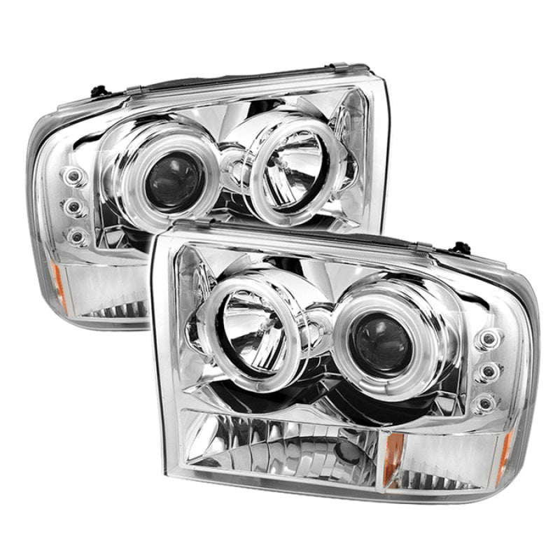 Spyder Auto - 1PC Projector Headlights - Version 2 - LED Halo - LED - Chrome - 5010360 - MST Motorsports