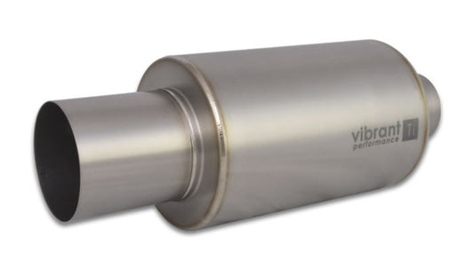 Vibrant - Muffler with Straight Cut Natural Tip, 3.00" Inlet - 17563 - MST Motorsports