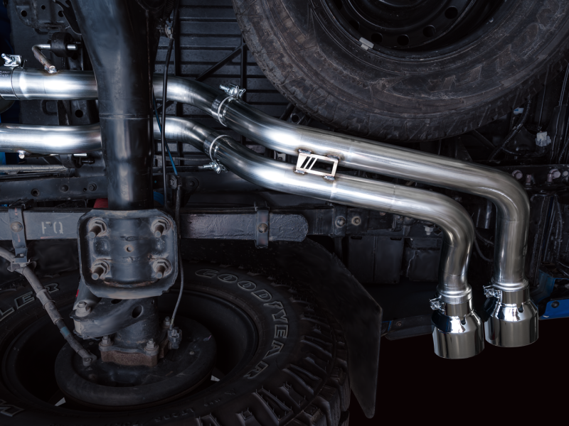 AWE Tuning - AWE 16-22 Toyota Tacoma 0FG Catback Exhaust w/ BashGuard - Dual Chrome Silver Tips - 3015-32826 - MST Motorsports