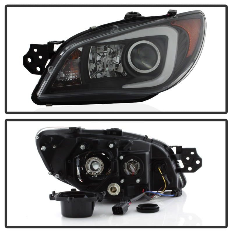 Spyder Auto - Projector Headlights - Xenon/HID - Light Bar DRL - Black - 5083913 - MST Motorsports