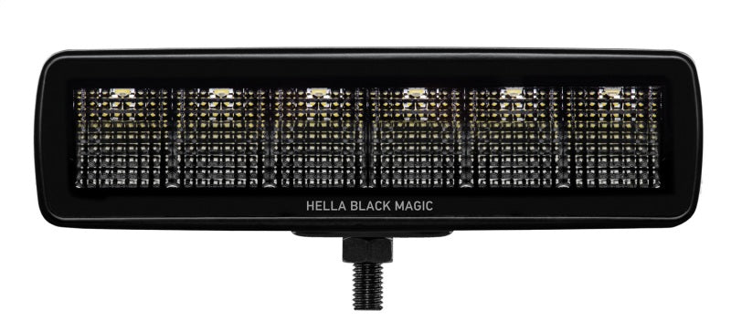 Hella - Hella Universal Black Magic 6 L.E.D. Mini Light Bar - Flood Beam - 358176201 - MST Motorsports