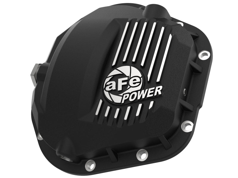 aFe - aFe Pro Series Dana 60 Front Differential Cover Black w/ Machined Fins 17-20 Ford Trucks (Dana 60) - 46-71100B - MST Motorsports