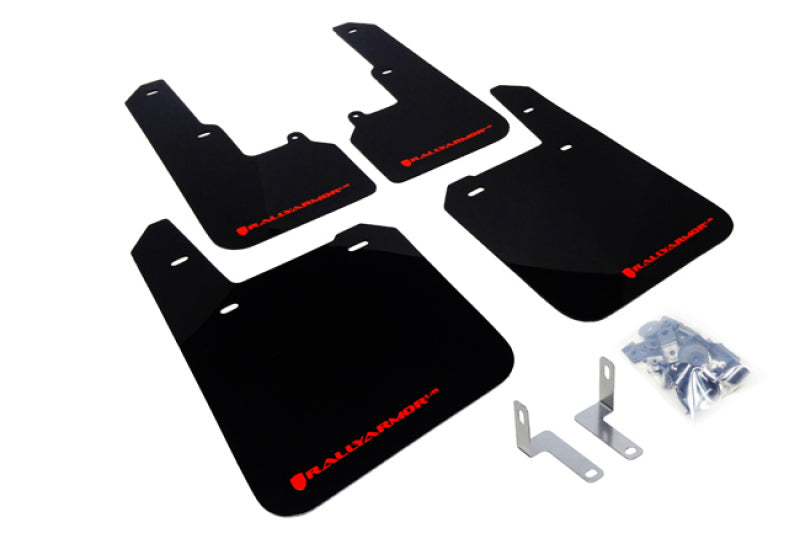 Rally Armor - Black Mud Flap/Red Logo - MF36-UR-BLK/RD - MST Motorsports