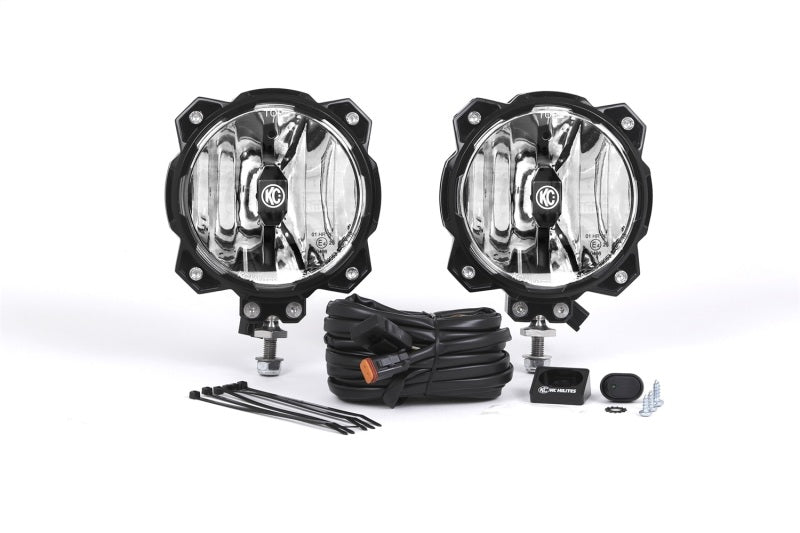 KC HiLiTES - Gravity LED Pro6 Single Driving Beam SAE/ECE Pair Pack System 91303 - 91303 - MST Motorsports