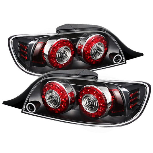 Spyder Auto - Xtune Mazda Rx-8 04-08 LED Tail Lights Black ALT-ON-MRX804-LED-BK - 5081209 - MST Motorsports