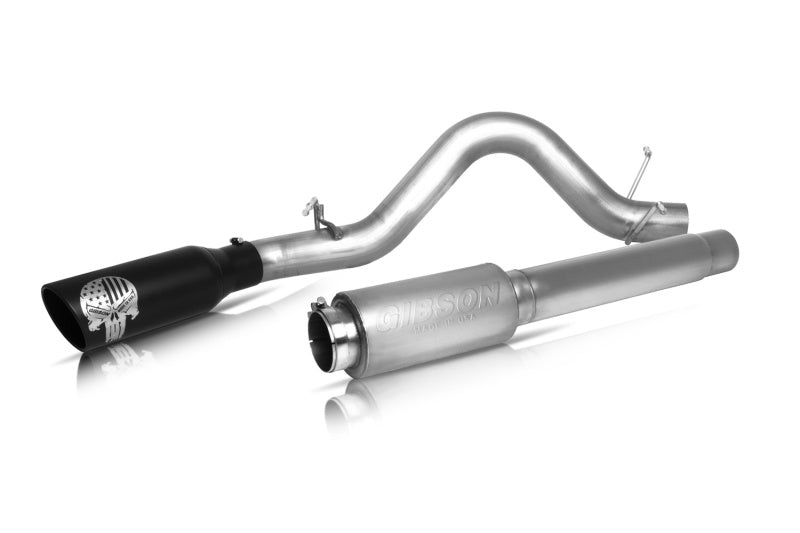 Gibson Performance Exhaust - Patriot Skull Cat-Back Single Exhaust System, Stainless - 76-0012 - MST Motorsports