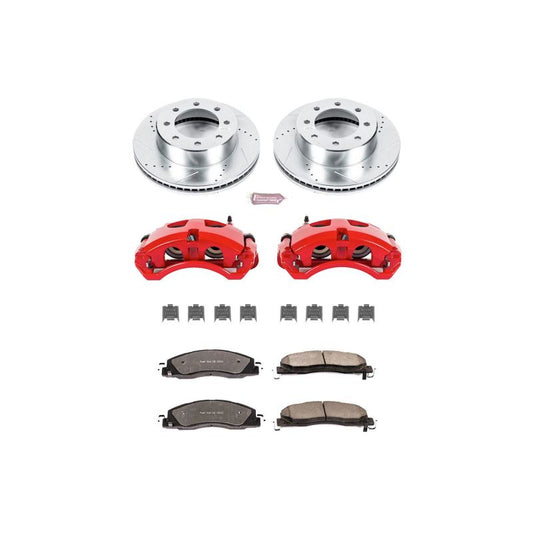 PowerStop - Power Stop 09-10 Dodge Ram 2500 Front Z36 Truck & Tow Brake Kit w/Calipers - KC5411-36 - MST Motorsports