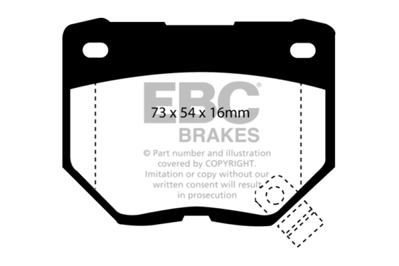 EBC Brakes - High friction front sport and race pad where longevity and performance is a must - DP5826NDX - MST Motorsports