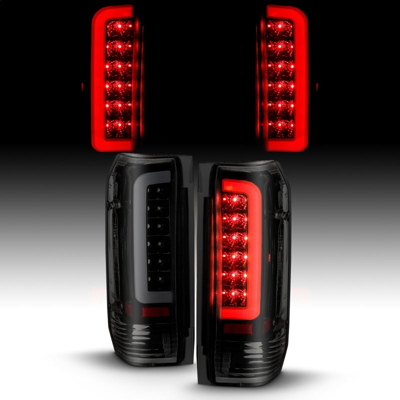 ANZO - Tail Light Assembly; LED; Black Housing; Smoke Lens; Pair - 311351 - MST Motorsports