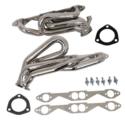 BBK Performance Parts - 1996-1999 GM TRUCK/SUV 5.0/5.7L 1-5/8 SHORTY HEADERS (CHROME). - 4007 - MST Motorsports