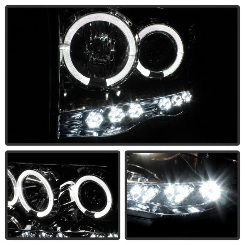 Spyder Auto - Projector Headlights - LED Halo - LED - Chrome - High H1 - Low H1 - 5009982 - MST Motorsports