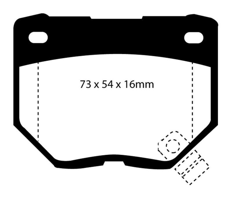 EBC Brakes - High friction front sport and race pad where longevity and performance is a must - DP5826NDX - MST Motorsports