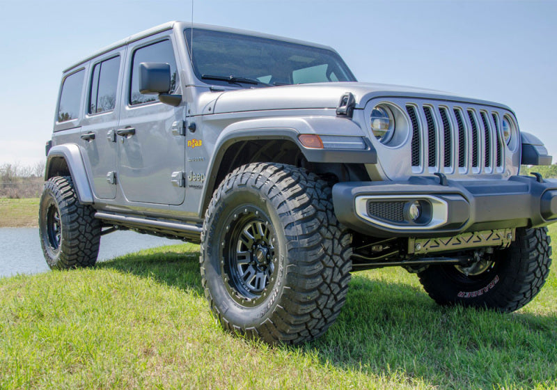 N-Fab - N-Fab RKR Rails 2019 Jeep Wrangler JT 4DR Truck Full Length - Tex. Black - 1.75in - J194TRKR - MST Motorsports