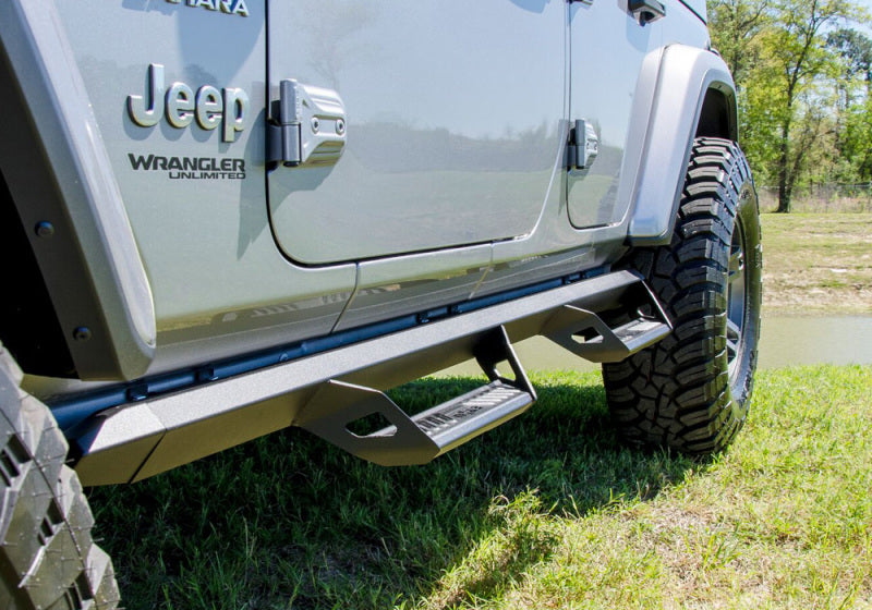 N-Fab - N-Fab Predator Pro Step System 2018 Jeep Wrangler JL 4 Door SUV - Tex. Black - PRJ1863-TX - MST Motorsports