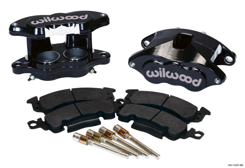 Wilwood - Wilwood D52 Front Caliper Kit - Black Pwdr 2.00 / 2.00in Piston 1.04in Rotor - 140-11291-BK - MST Motorsports