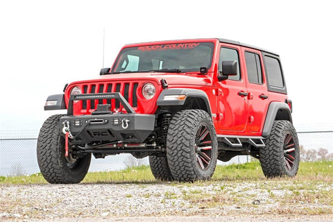Rough Country - Jeep Contoured Drop Steps (18-20 Wrangler JL Unlimited, 4-Door) - 90769A - MST Motorsports