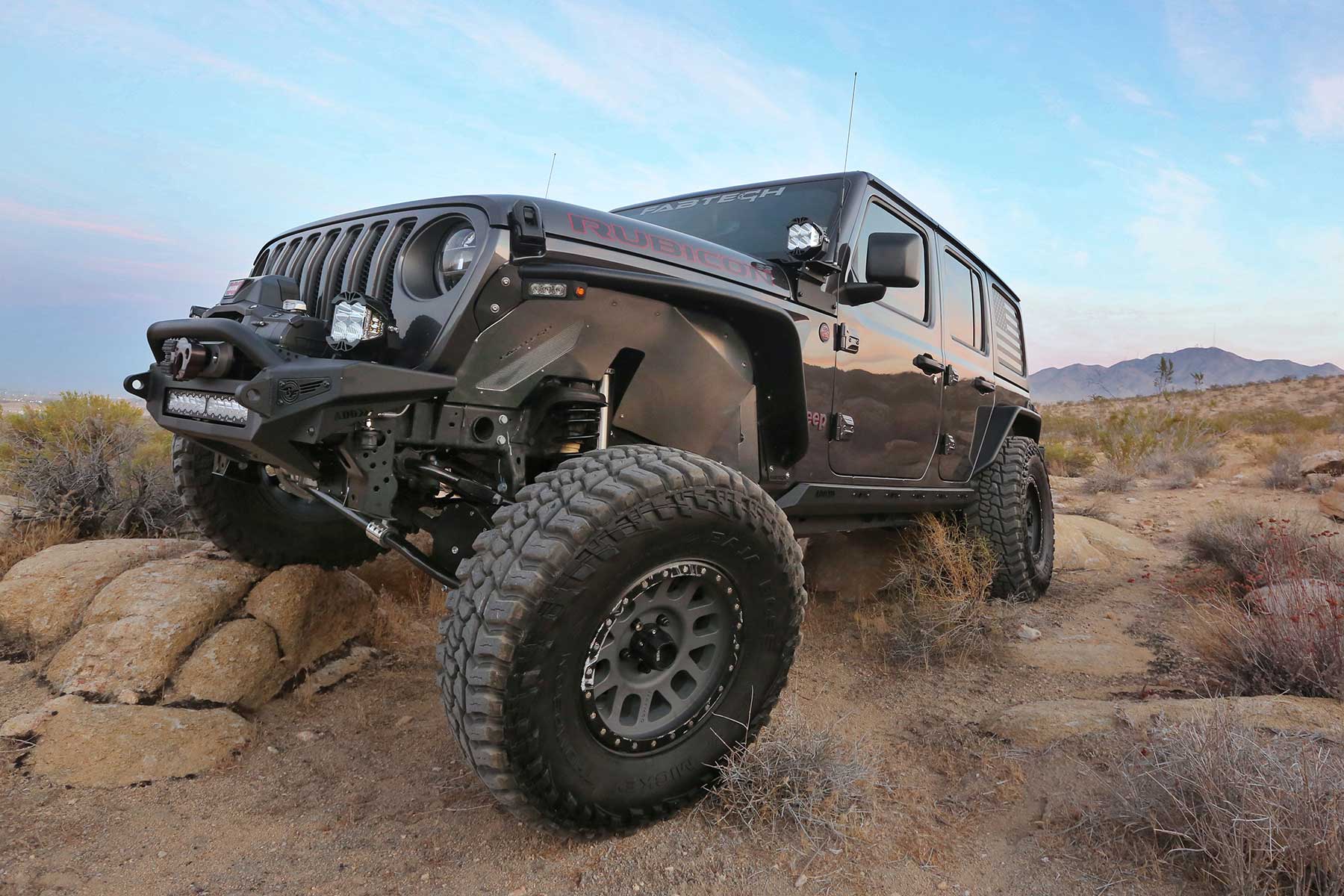 Fabtech - INNER FENDERS FRONT JEEP JL/JT W/ FABTECH TUBE FENDERS - K4187 - MST Motorsports