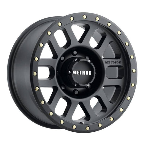 Method Wheels - Method MR309 Grid 17x8.5 0mm Offset 8x180 130.81mm CB Matte Black Wheel - MR30978588500 - MST Motorsports