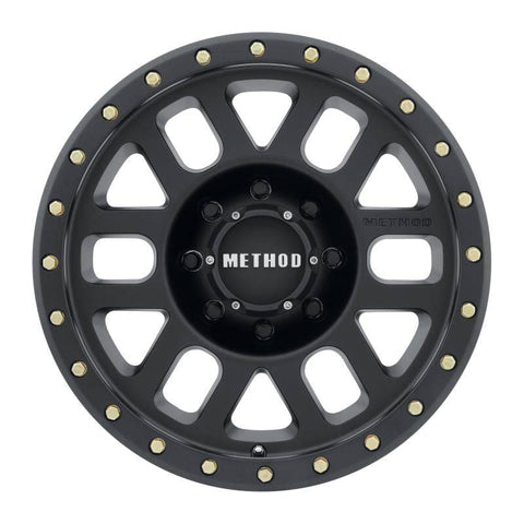 Method Wheels - Method MR309 Grid 17x8.5 0mm Offset 8x180 130.81mm CB Matte Black Wheel - MR30978588500 - MST Motorsports