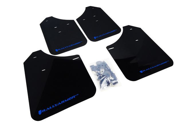 Rally Armor - Black Mud Flap/Blue Logo - MF1-UR-BLK/BL - MST Motorsports