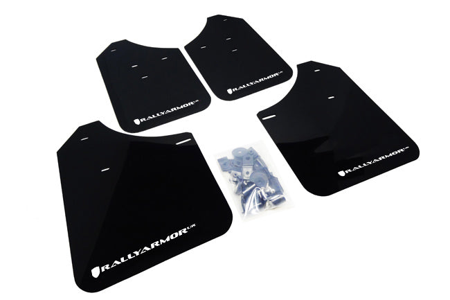 Rally Armor - Black Mud Flap/White Logo - MF1-UR-BLK/WH - MST Motorsports