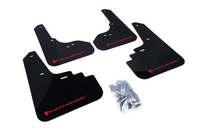 Rally Armor - Black Mud Flap/Red Logo - MF4-UR-BLK/RD - MST Motorsports