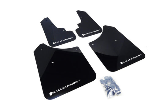 Rally Armor - Black Mud Flap/White Logo - MF5-UR-BLK/WH - MST Motorsports